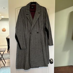 Torrid Herrigbone Wool Trench Coat